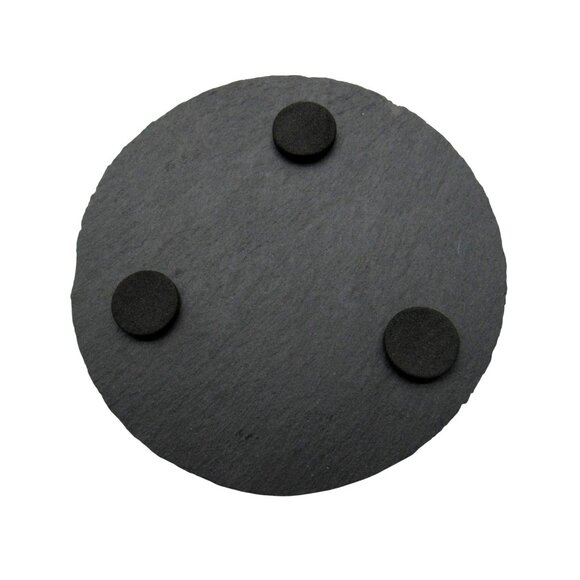 CHICKEN COASTERS Round Slate Rustic Farmhouse Decor Set of 4 - Picture 6 of 6